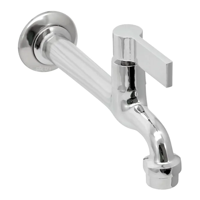 1158-11 Torneira Cozinha Parede Bica Reta 18 cm Metal C70
