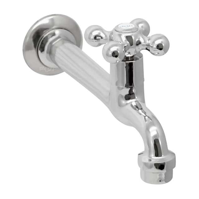 1158-13 Torneira Cozinha Parede Bica Reta 18 cm Metal C35