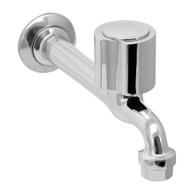 1158-14 Torneira Cozinha Parede Bica Reta 18 cm Metal C40 MVS