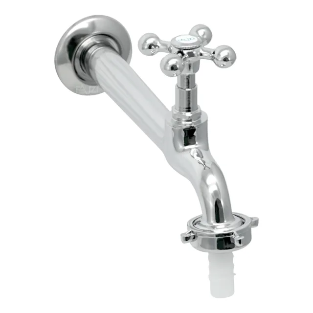 1158-17 Torneira Cozinha Parede 18 cm Metal C38 com Bico