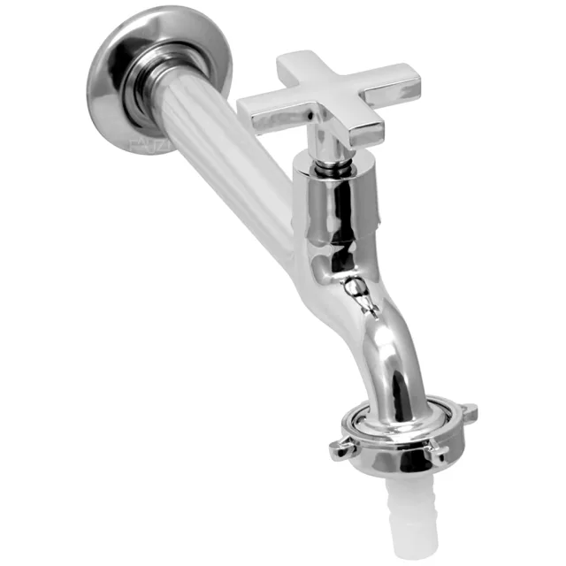 1158-25 Torneira Cozinha Parede 18 cm Metal C22 com Bico