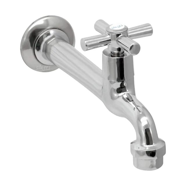 1158-34 Torneira Cozinha Parede Bica Reta 18 cm Metal C32 MVS