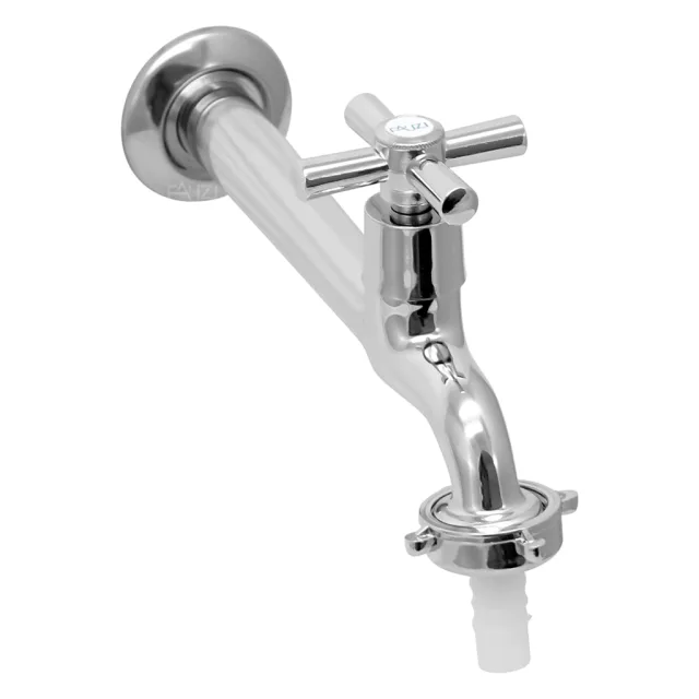1158-35 Torneira Cozinha Parede 18 cm Metal C32 com Bico