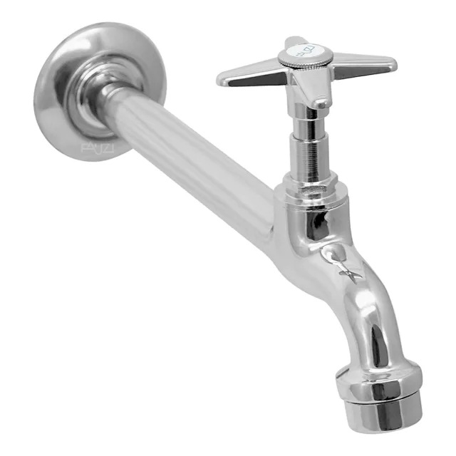 1159-0 Torneira Cozinha Parede Bica Reta 22 cm Metal C23 MVS