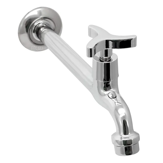 1159-10 Torneira Cozinha Parede Bica Reta 22 cm Metal C55