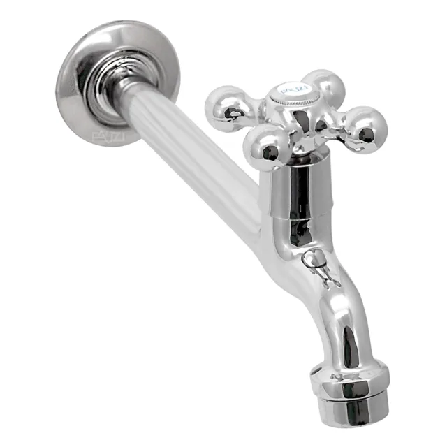 1159-13 Torneira Cozinha Parede Bica Reta 22 cm Metal C35