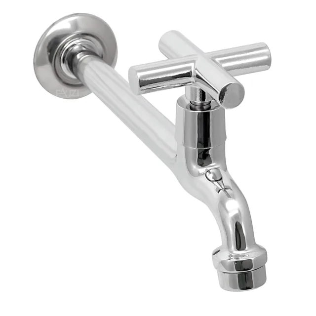 1159-20 Torneira Cozinha Parede Bica Reta 22 cm Metal C39