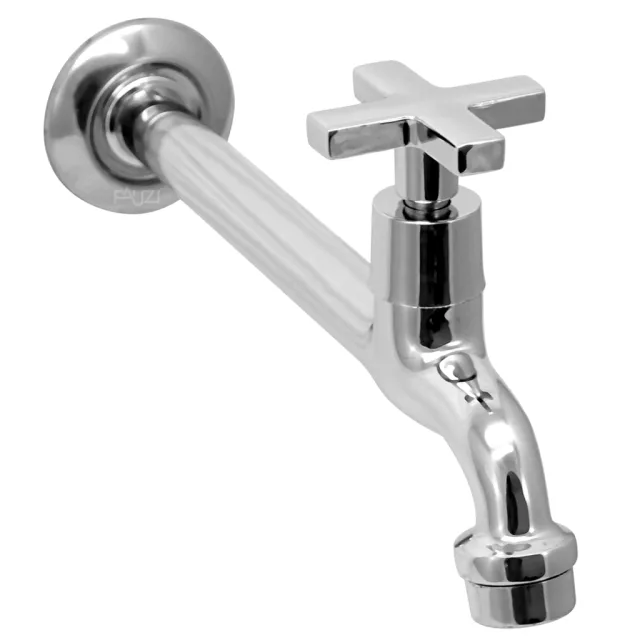 1159-9 Torneira Cozinha Parede Bica Reta 22 cm Metal C22