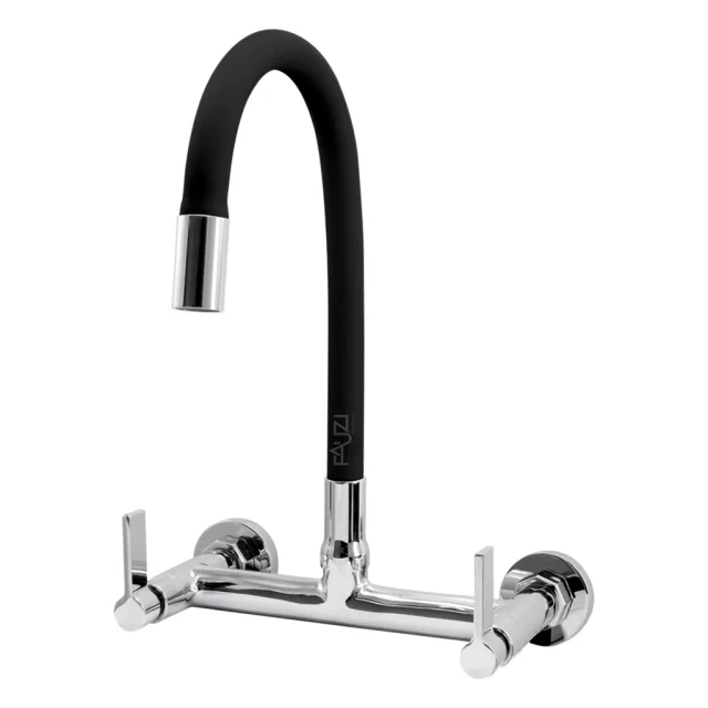 1259.C70.BLK Misturador Parede Bica Móvel Preta
