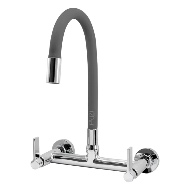 1259.C70.GRY Misturador Parede Bica Móvel Cinza