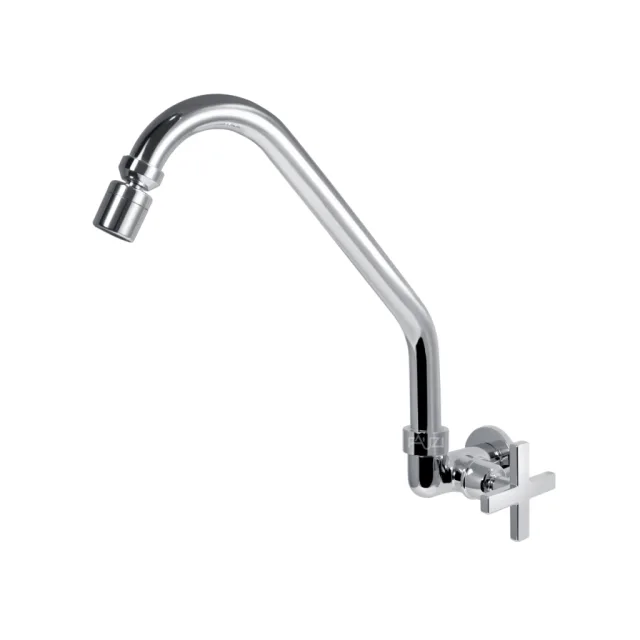 2168-6 Torneira Cozinha Parede Bica Luxo C34