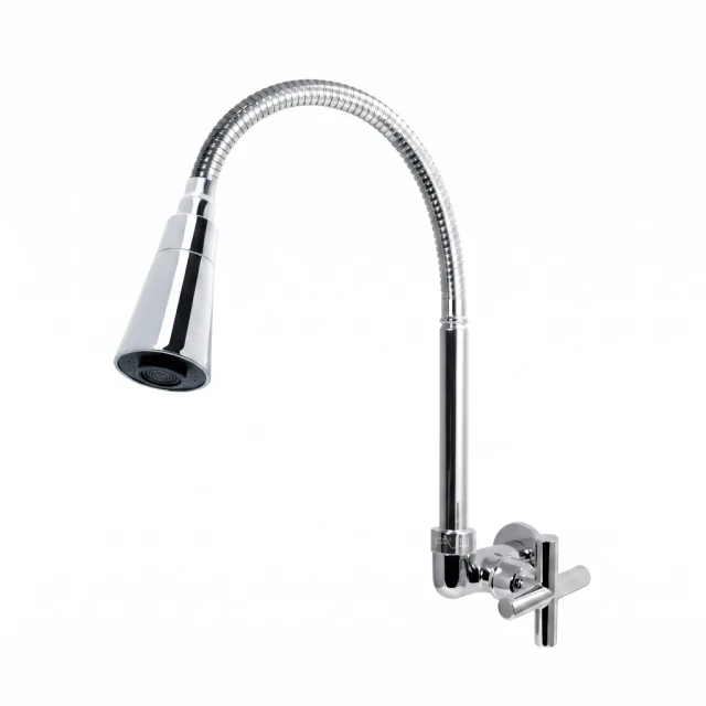 3168-10 Torneira Cozinha Parede Gourmet Jato Duplo C39