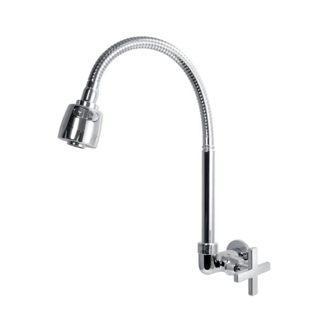 3168-6 Torneira Cozinha Parede Gourmet Jato Duplo C34