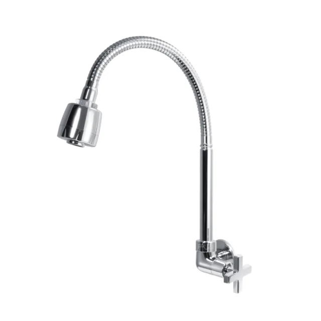 3268-1 Torneira Cozinha Parede Gourmet Jato Duplo C22