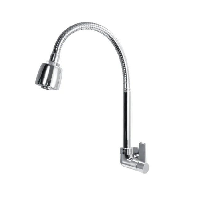 3268.C170P Torneira Cozinha Parede Gourmet Jato Duplo Volante de ABS