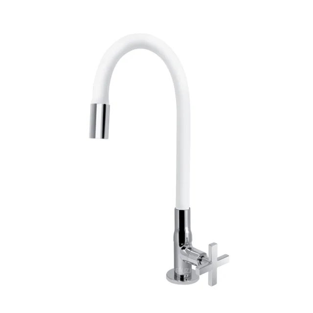 4167.C34.WHT Torneira Cozinha Mesa Gourmet Branca