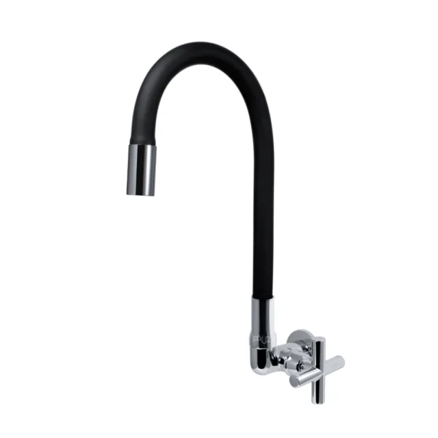 4168.C39.BLK Torneira Cozinha Parede Gourmet Preta