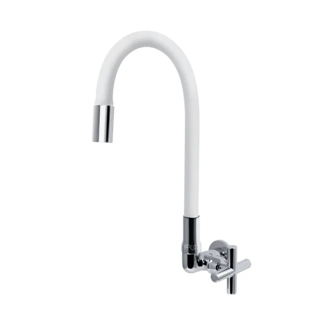 4168.C39.WHT Torneira Cozinha Parede Gourmet Branca