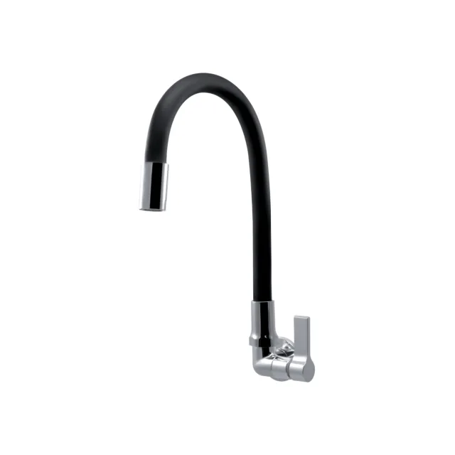 4268.ABS.C170P Torneira Cozinha Parede Gourmet Preta ABS