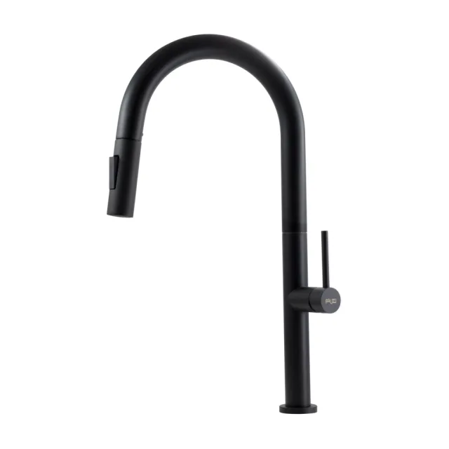 MC2.30 Monocomando Cozinha Inox Preto Pull Out